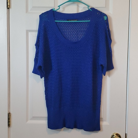 Maurices size 1x blue glitter sweater - Picture 1 of 4